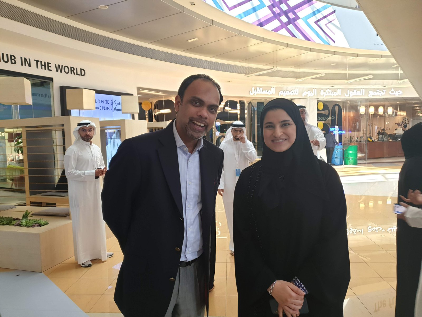 H.E. Sarah Al Amiri with Cykube CEO